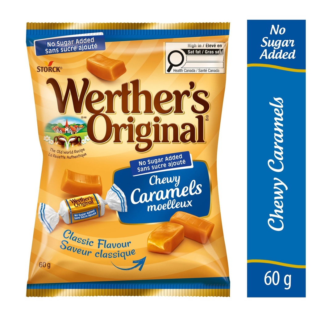 Werther's Original® Bonbons au caramel crémeux sans sucre ajouté Werther’s Original