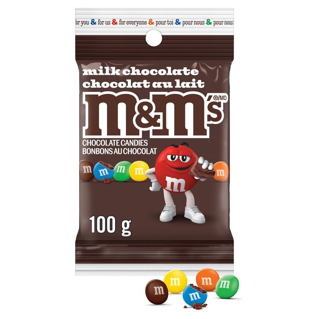 M&M’S, bonbons au chocolat au lait, format partage, 100 g
