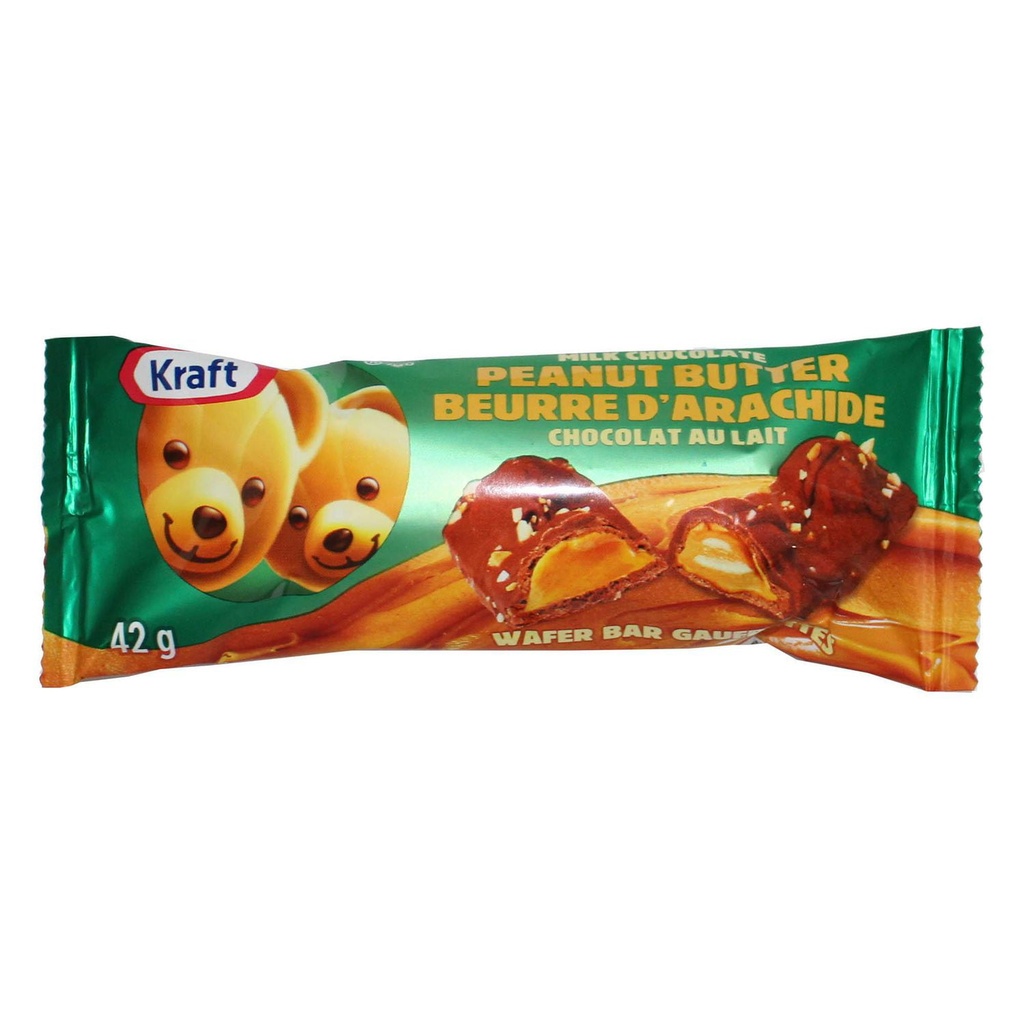 Kraft Beurre d'Arachide Chocolat au Lait Bouchees de Gaufrettes