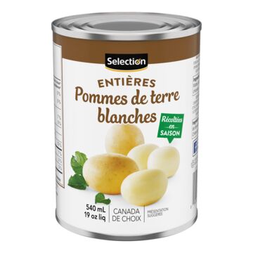 Selection Pommes de terre blanches entières