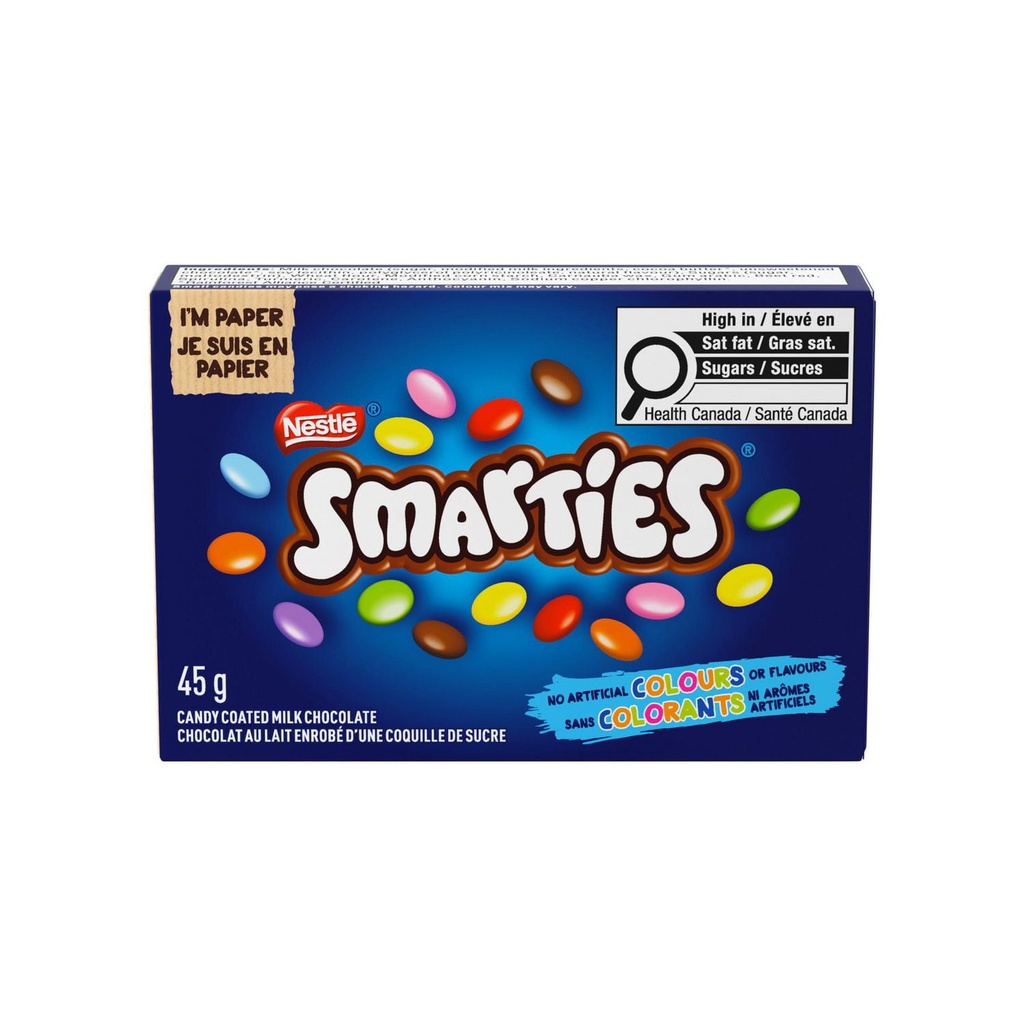 Smarties Chocolat au lait enrobé d'une coquille de sucre
