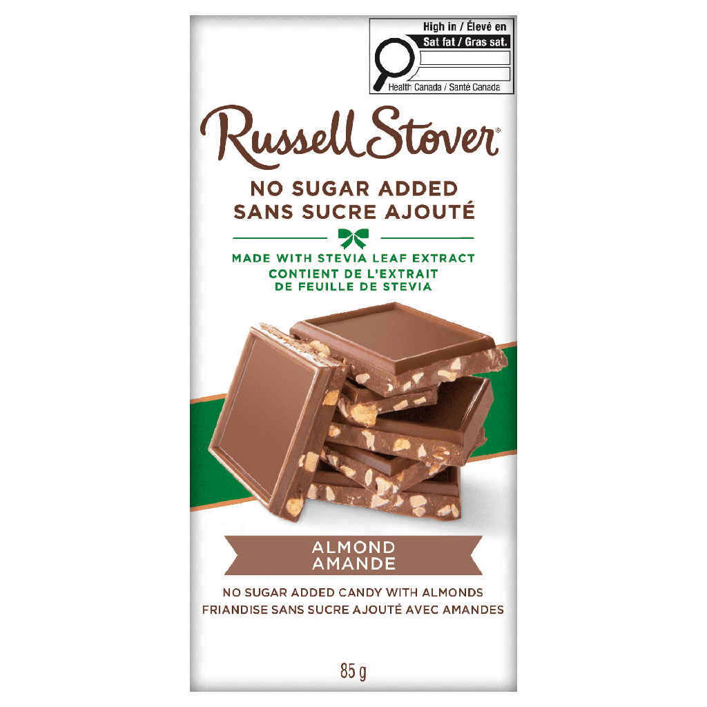 Barre aux amandes sans sucre ajouté Russell Stover, 85 g