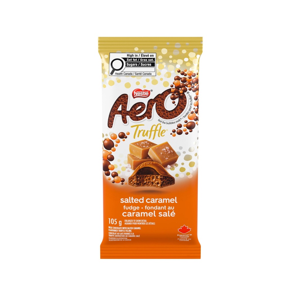 AERO Truffle Caramel salé, chocolat au lait, garniture truffe au caramel salé