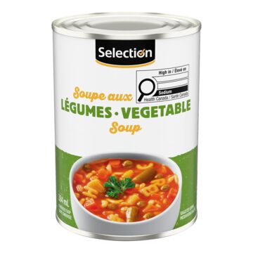 Selection Soupe aux légumes condensée