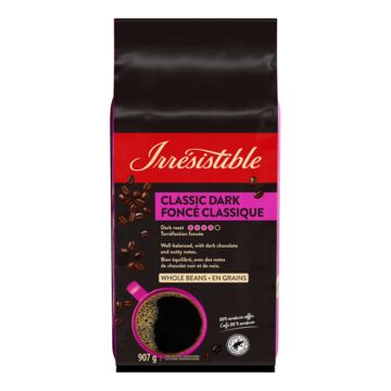 Irrésistible Café en grains de torréfaction foncée