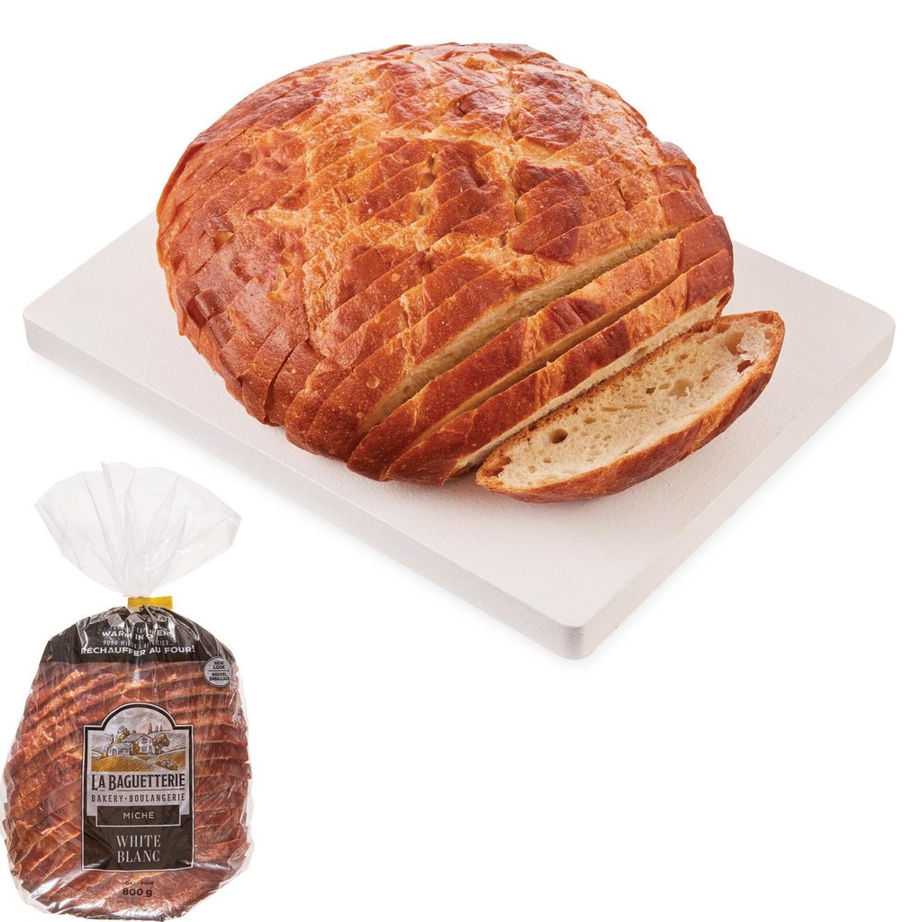 Miche blanche tranchée La Baguetterie
