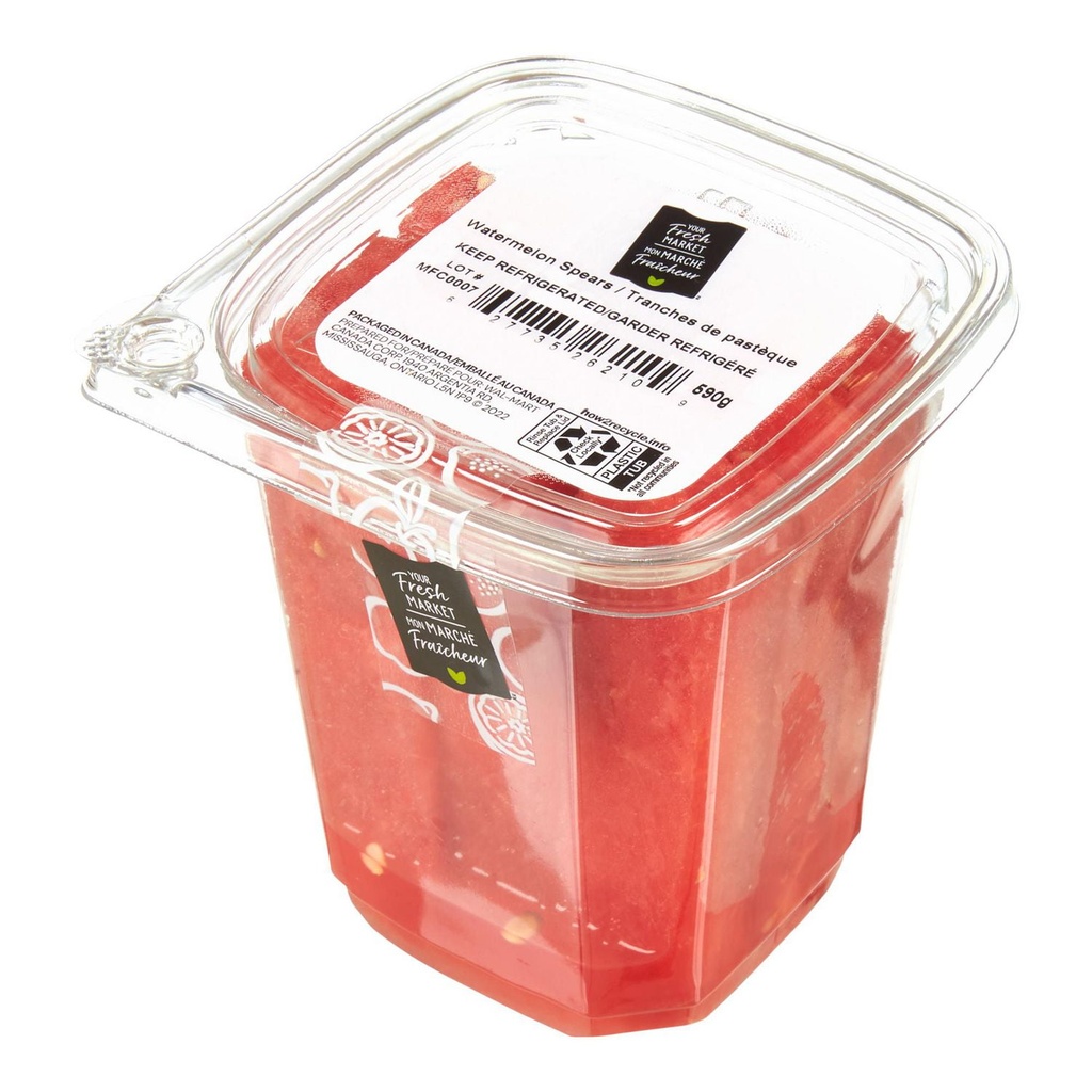Tranches de pastèque Mon marché fraîcheur 590g