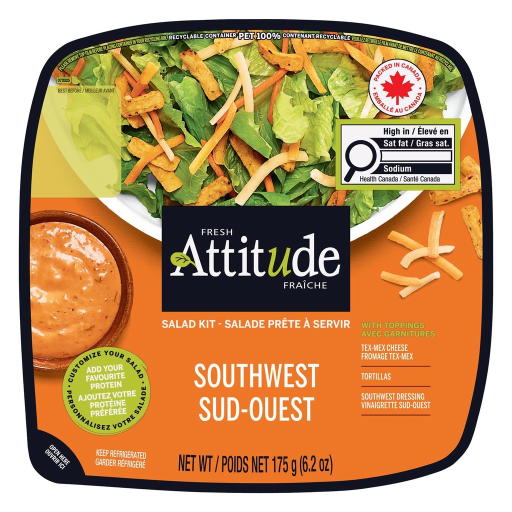 Attitude Fraîche - Salade prête à servir - Sud-Ouest 175g 6 oz