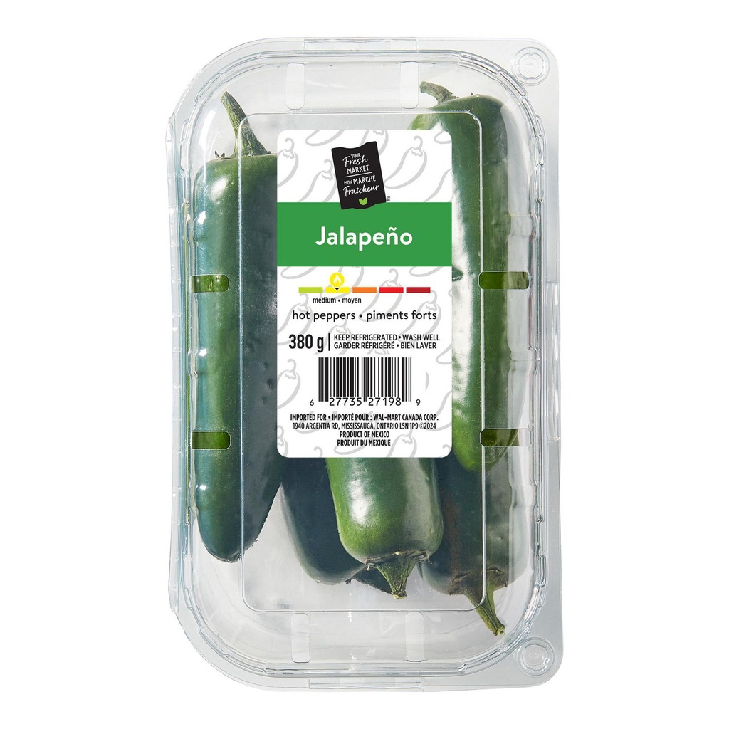 Piments jalapeño Mon marché fraîcheur 380g