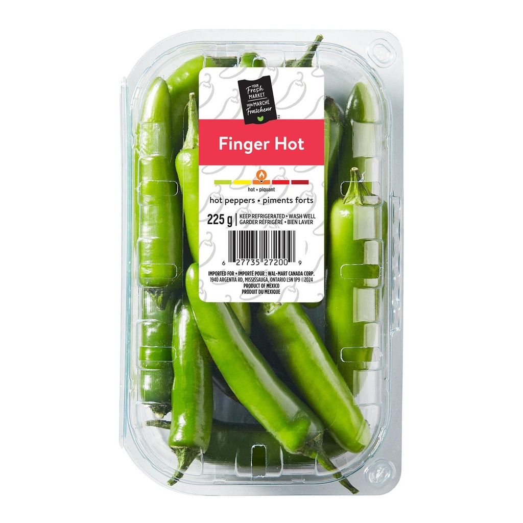 Piments forts Finger Hot Mon marché fraîcheur 225g