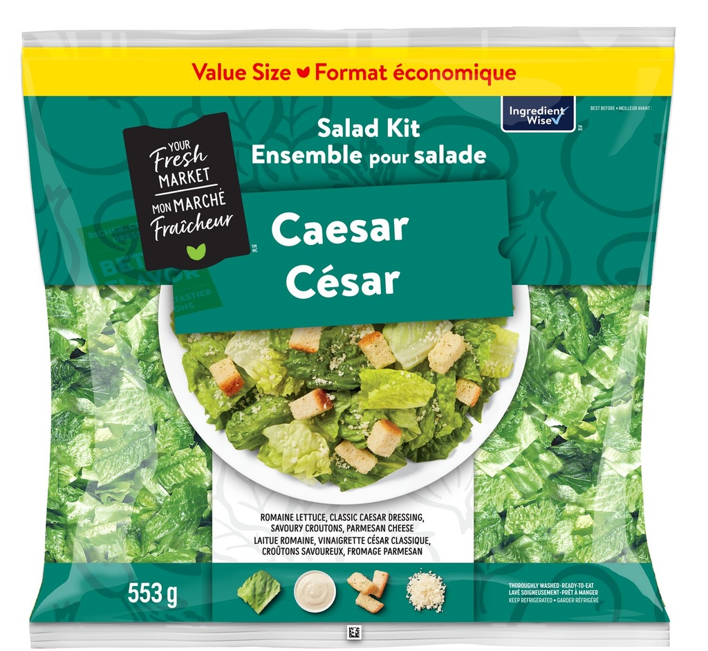 Fresh Express Ensemble pour salade césar Mon marché fraîcheur en format économique 553g