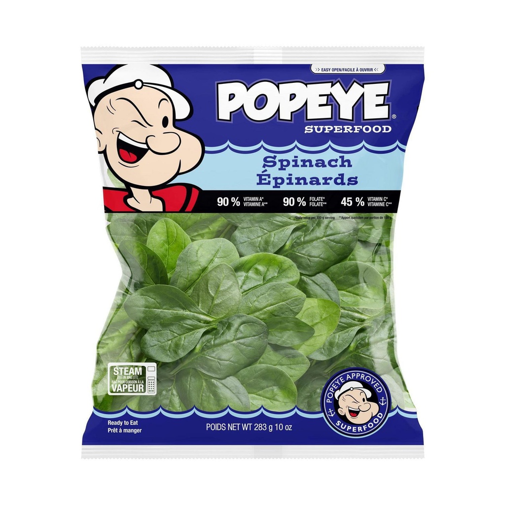 Popeye Sélection Épinards 12/10 oz 12/10 oz