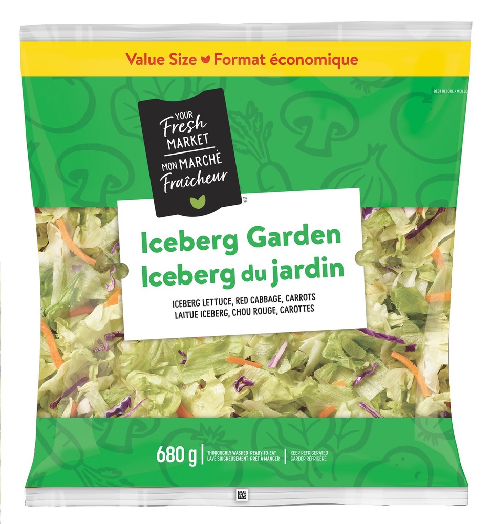 Salade Iceberg du jardin Mon marché fraîcheur en format économique 680g