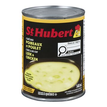 St-Hubert Soupe crème de poireaux et poulet prête-à-servir