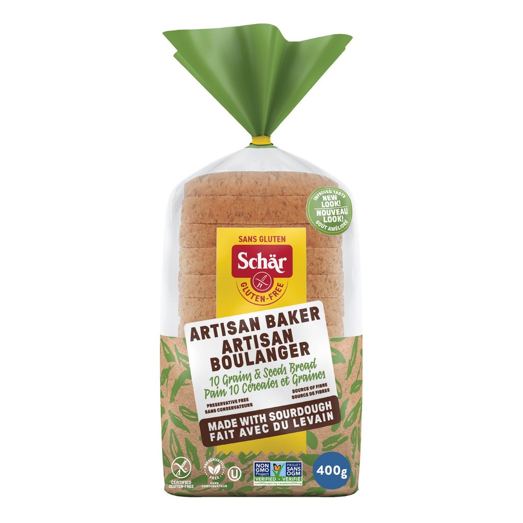 Schar Pain artisanal sans gluten Schär aux 10 céréales et graines