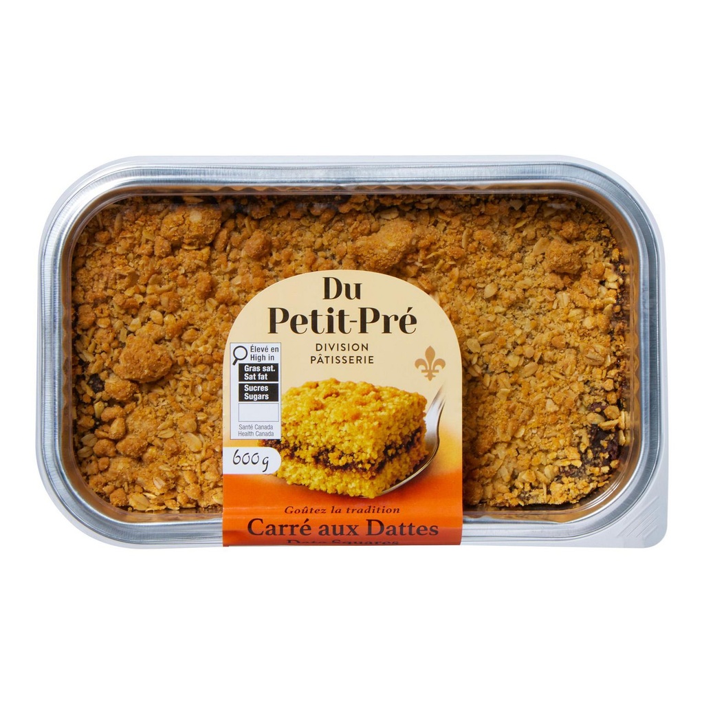 Carrés aux Dattes Pâtisserie du Petit-Pré