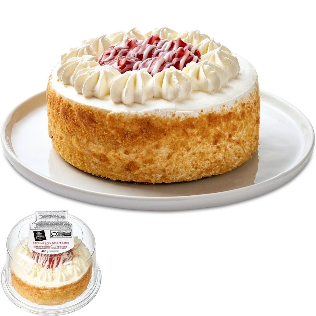 Gâteau shortcake aux fraises Mon marché fraîcheur