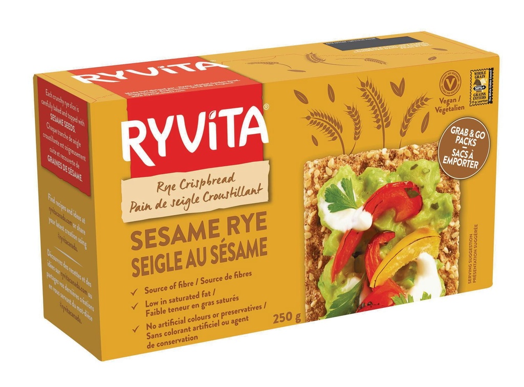 RYVITA PAIN CROUSTILLANT AU SESAME ET AU SEIGLE