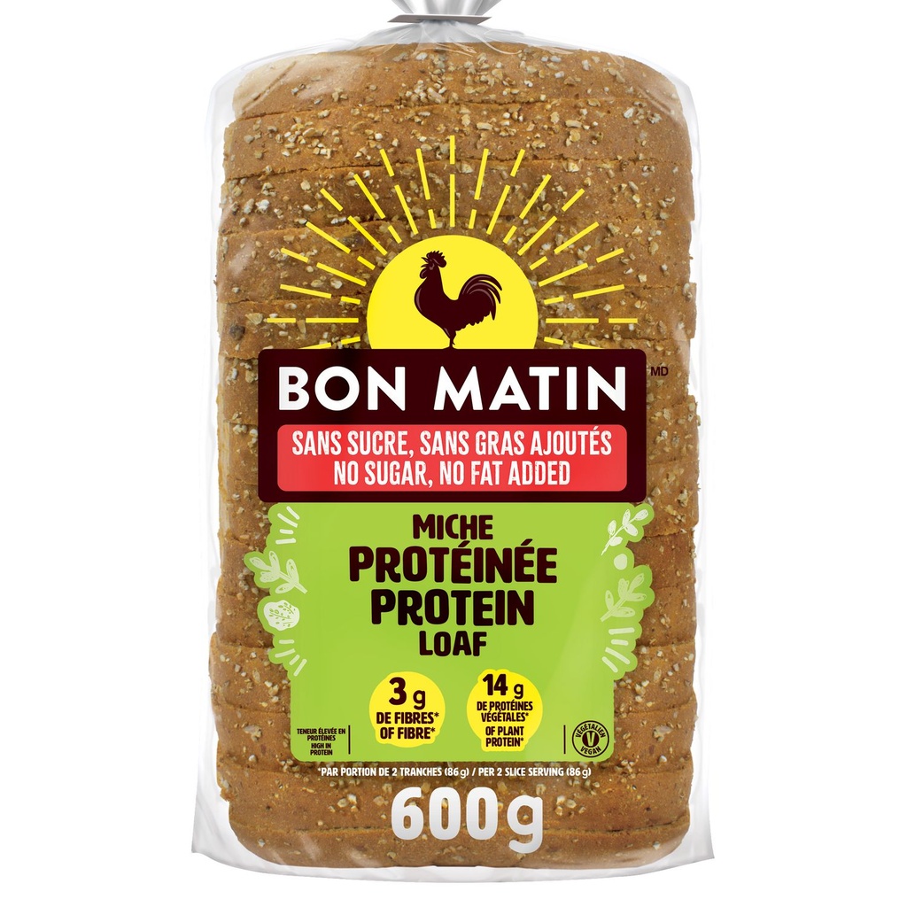 POM Miche protéinée sans gras, sans sucres ajoutés Bon Matin