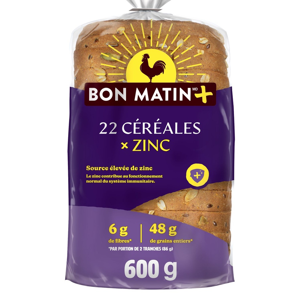 POM Pain 22 céréales x zinc Bon Matin Plus