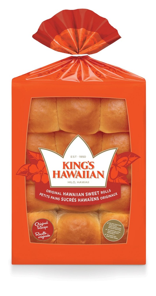 King's Hawaiian Petits Pains Sucrés Hawaïens Originaux