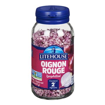 Litehouse Oignon rouge haché lyophilisé