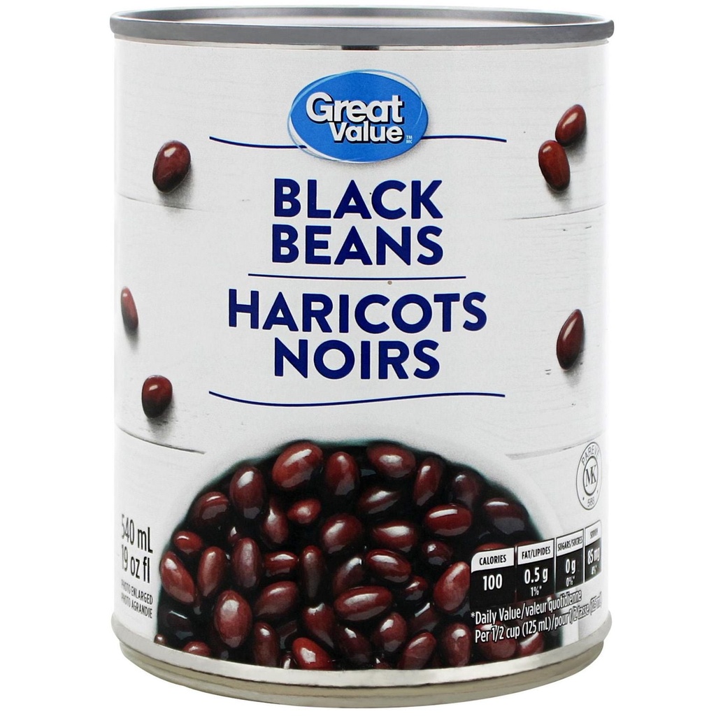 Great Value Haricots Noirs