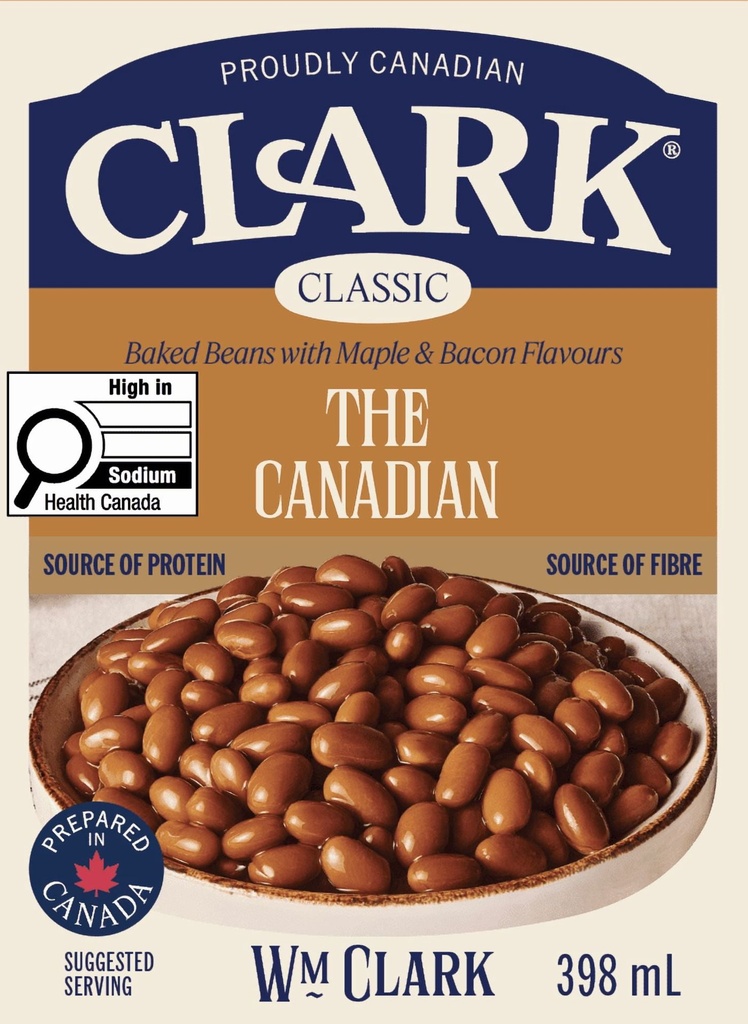 CLARK À LA CANADIENNE - FÈVES AU GOÛT D'ÉRABLE ET BACON
