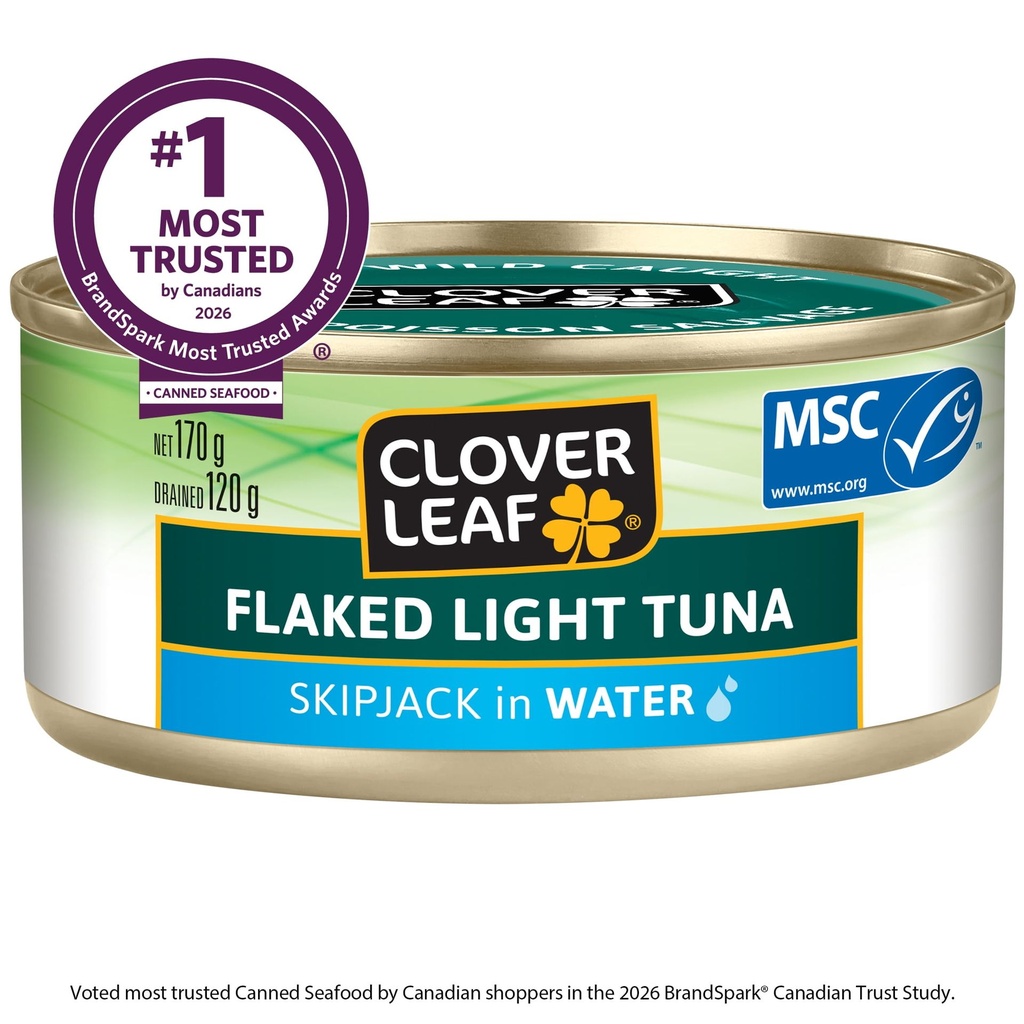 Thon pâle émietté CLOVER LEAF®, Listao dans l’eau