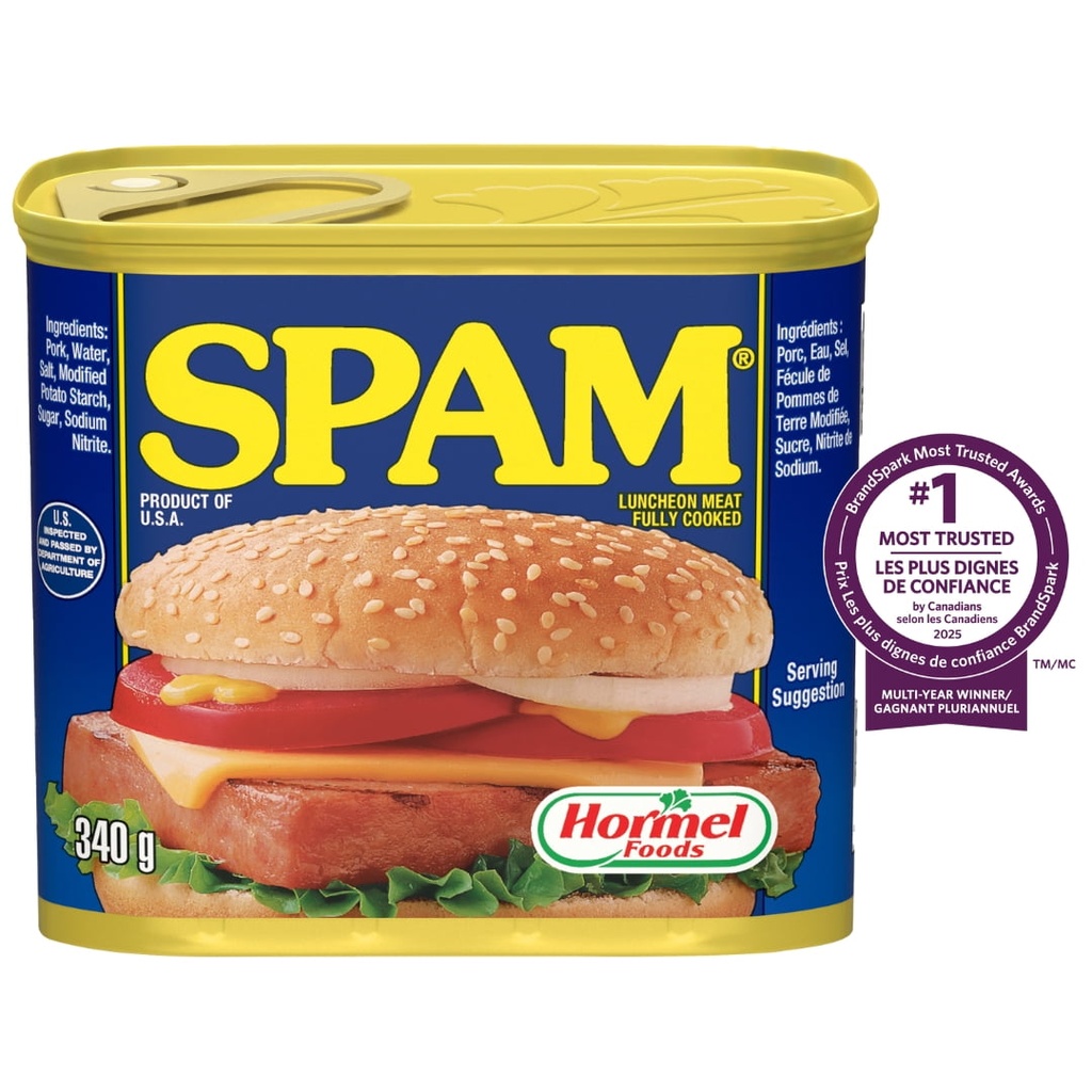 Viande froide SPAM entièrement cuite
