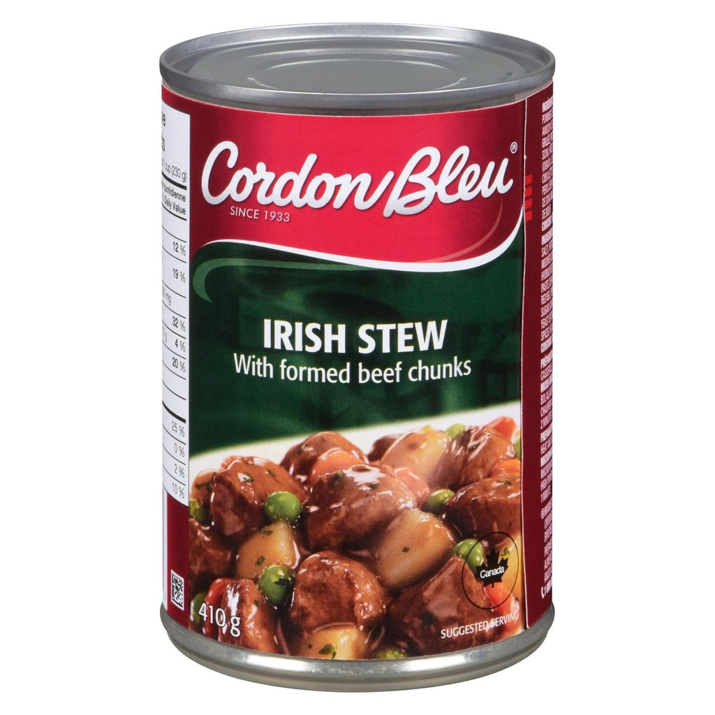 Cordon Bleu Clark Ragoût irlandais avec morceaux de bœuf formés