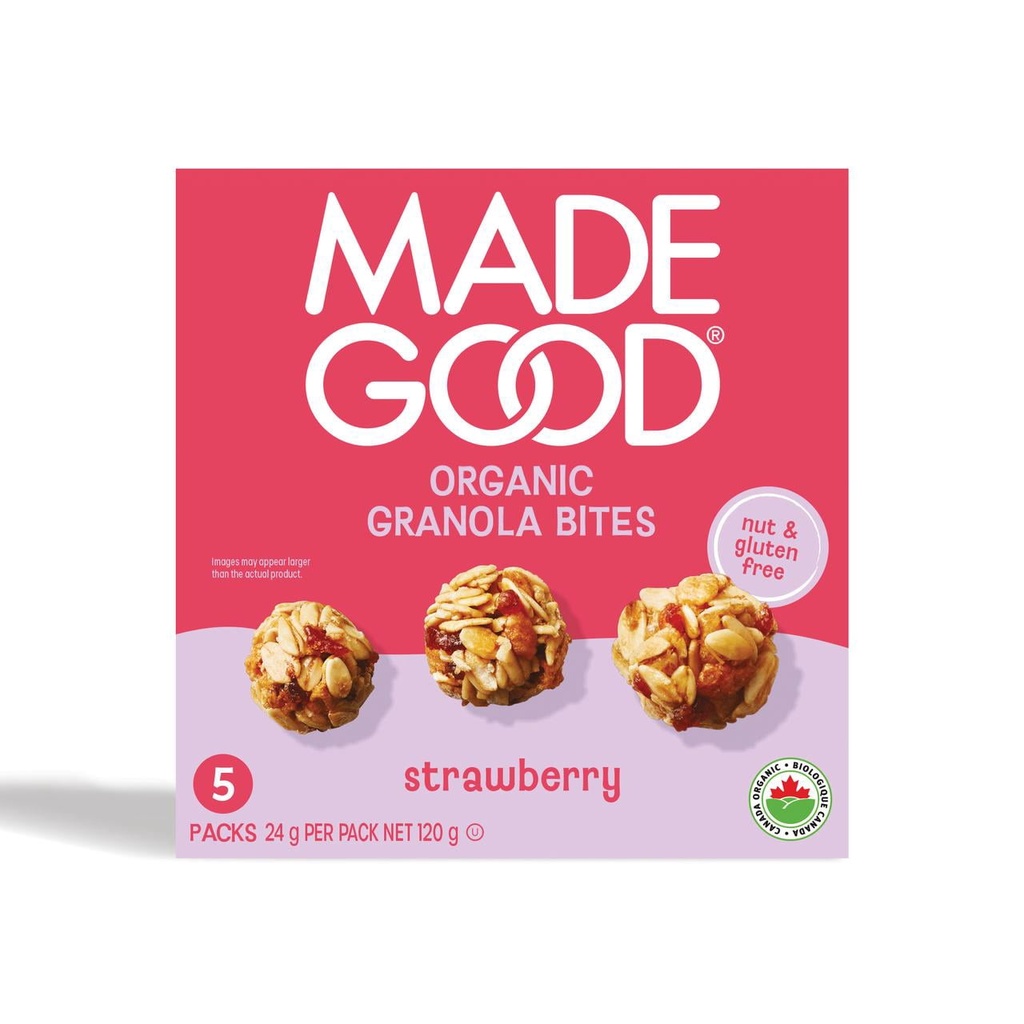 MadeGood Fraise Minis Granola 5 Barres