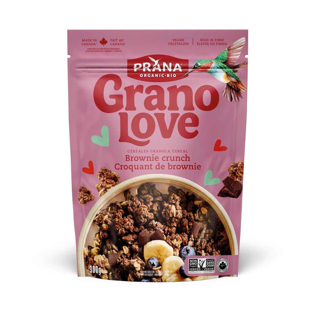 Prana GranoLove – Granola biologique Croquant de brownie