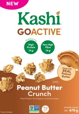 Kashi GoActive Céréales Granola Céréales granola Kashi® GOACTIVE™ Croquant au beurre d’arachide, 479 g