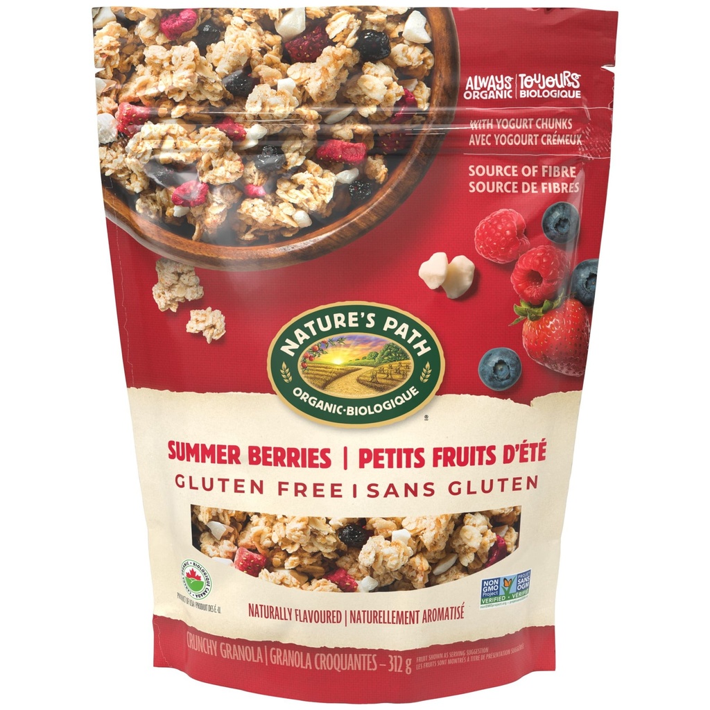 Granola biologique sans gluten Petits fruits d’été Nature's Path sac de 312&nbsp;g