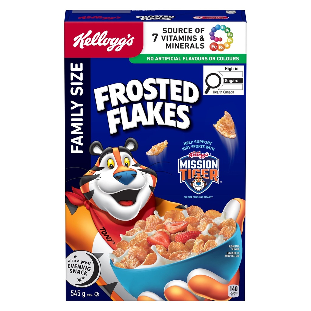 Kellogg’s Frosted Flakes® Céréales Kellogg's Frosted Flakes® 545g- croustillant