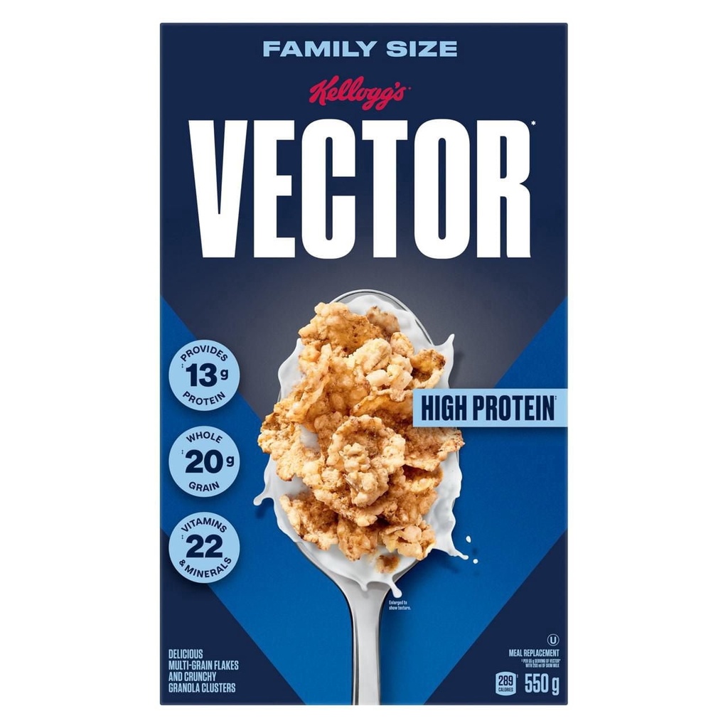 Substitut de repas Vector de Kellogg's (céréales) 550g