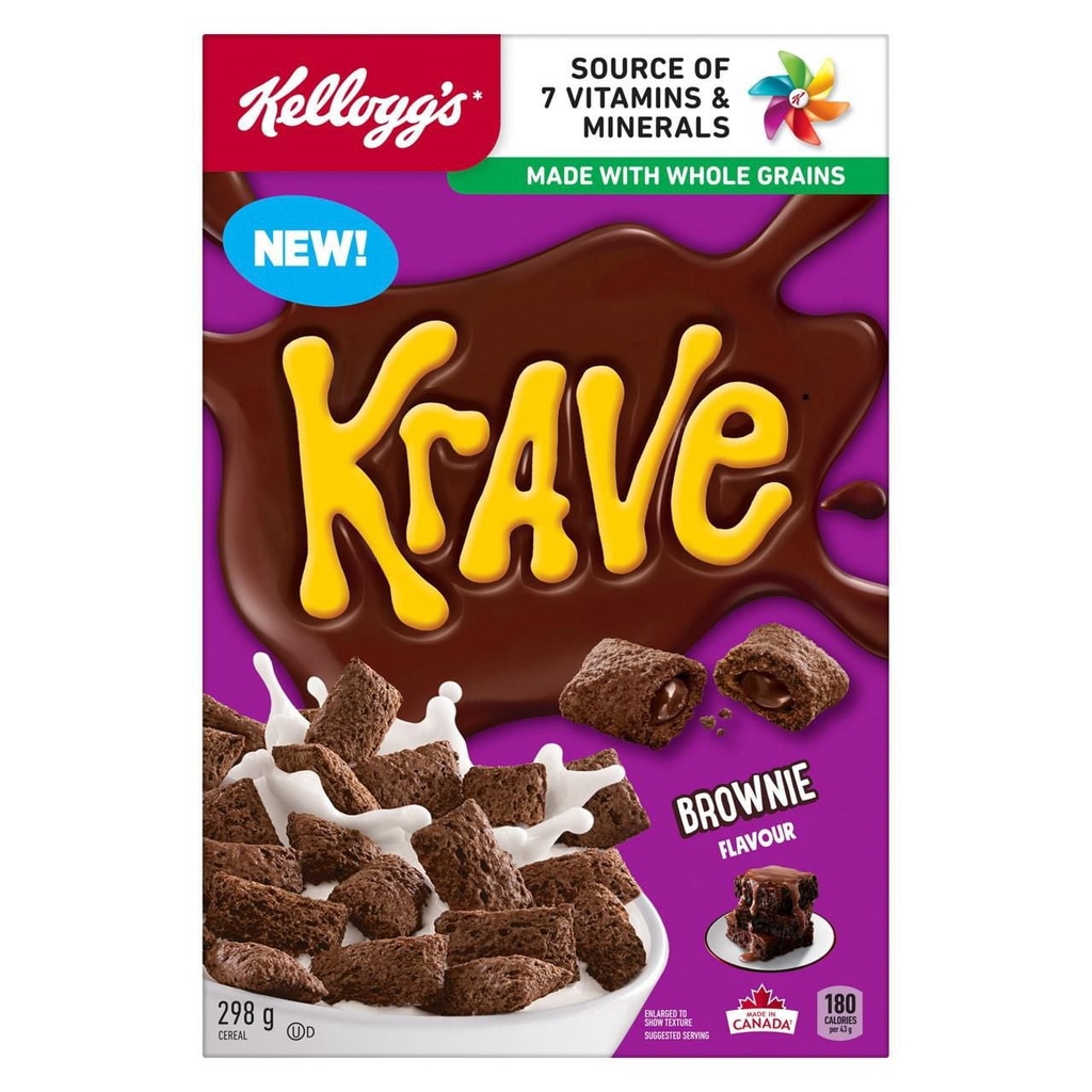 Krave® Céréales Krave* Saveur de brownie 298g