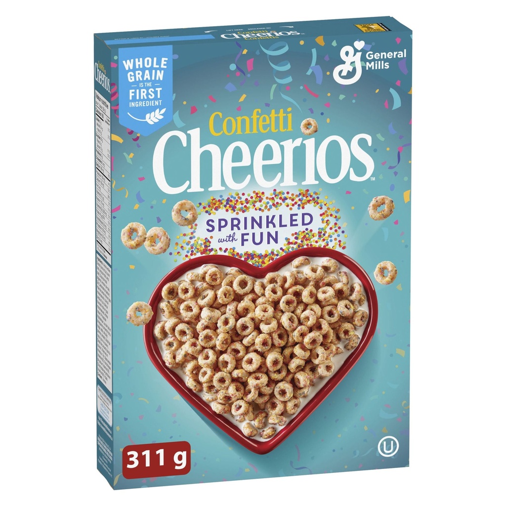 Céréales Cheerios Confetti, sans colorants ni arômes artificiels, 311 g
