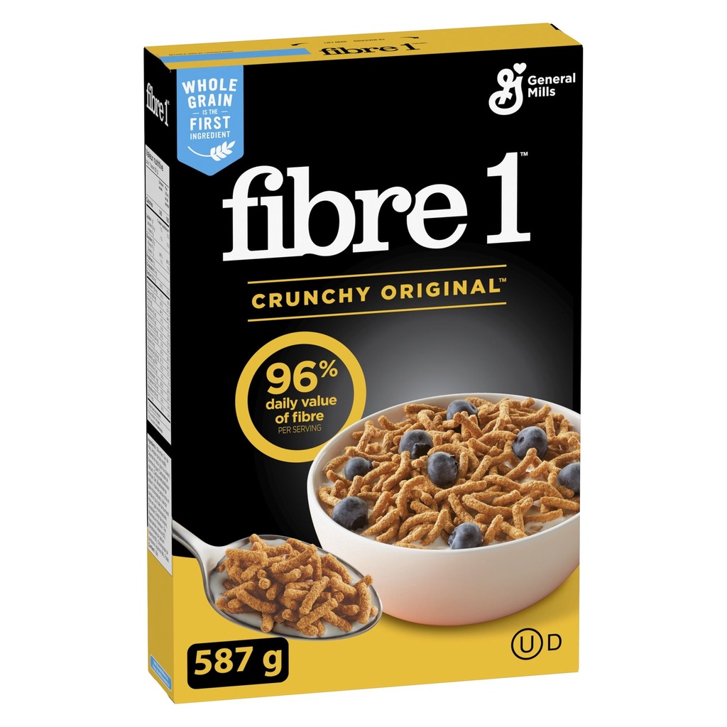 Fibre 1 Fibre Un, Croquante Originale, Céréales pour le Petit-Déjeuner Riches en Fibres et en Grains Entiers , 587 g