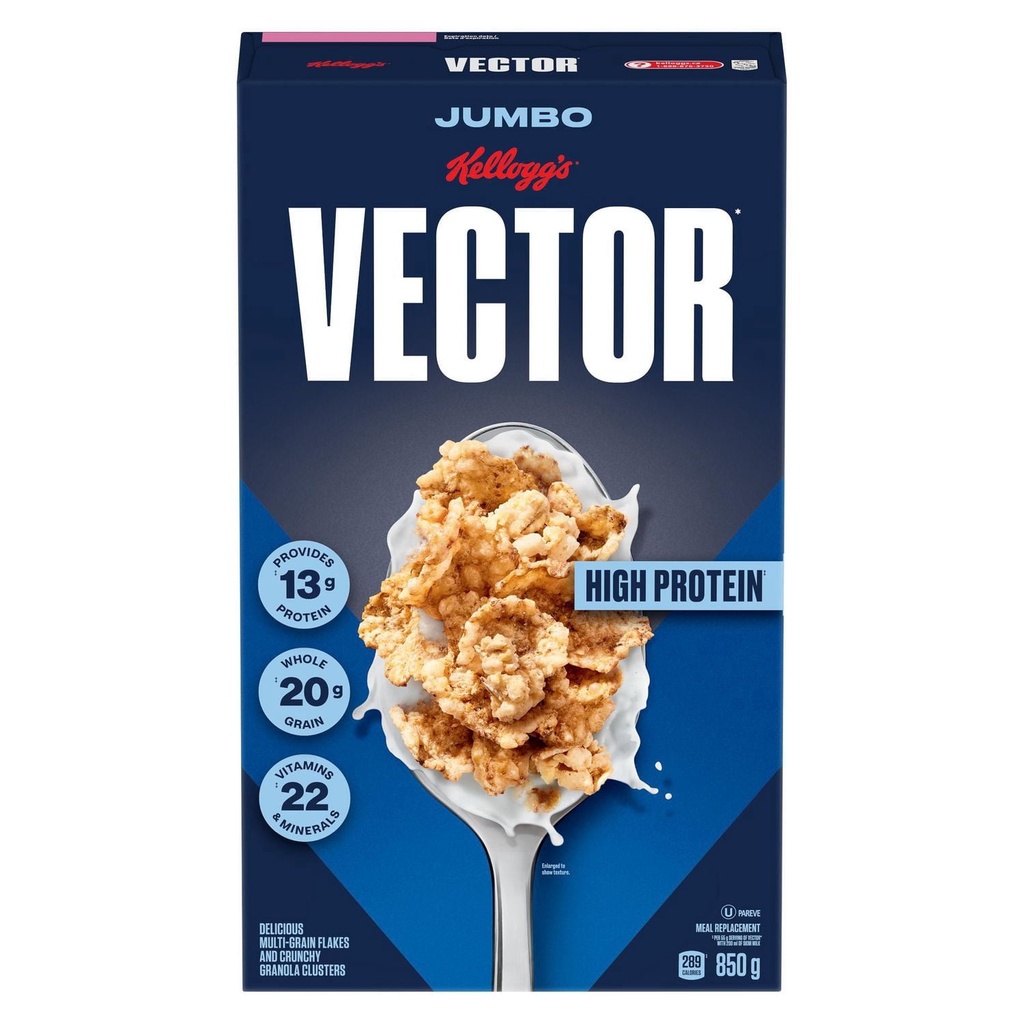 Substitut de repas Vector de Kellogg's (céréales), 850 g (format géant)