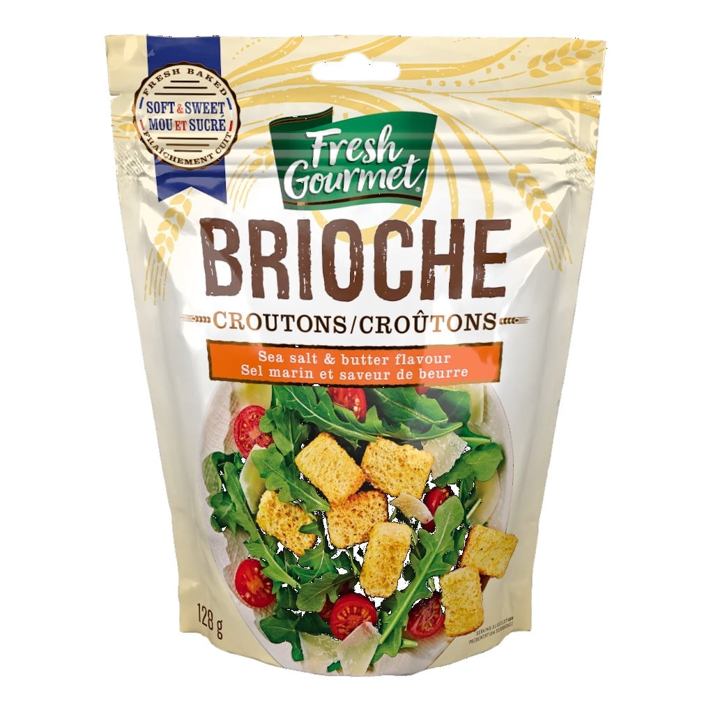 FRESH GOURMET BRIOCHE CROÛTONS 128G