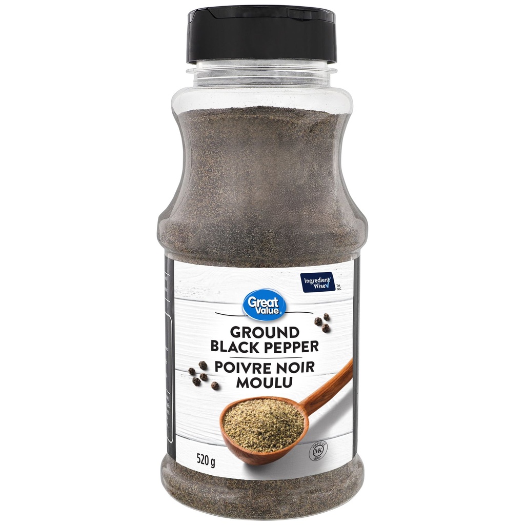 Poivre noir moulu Great Value