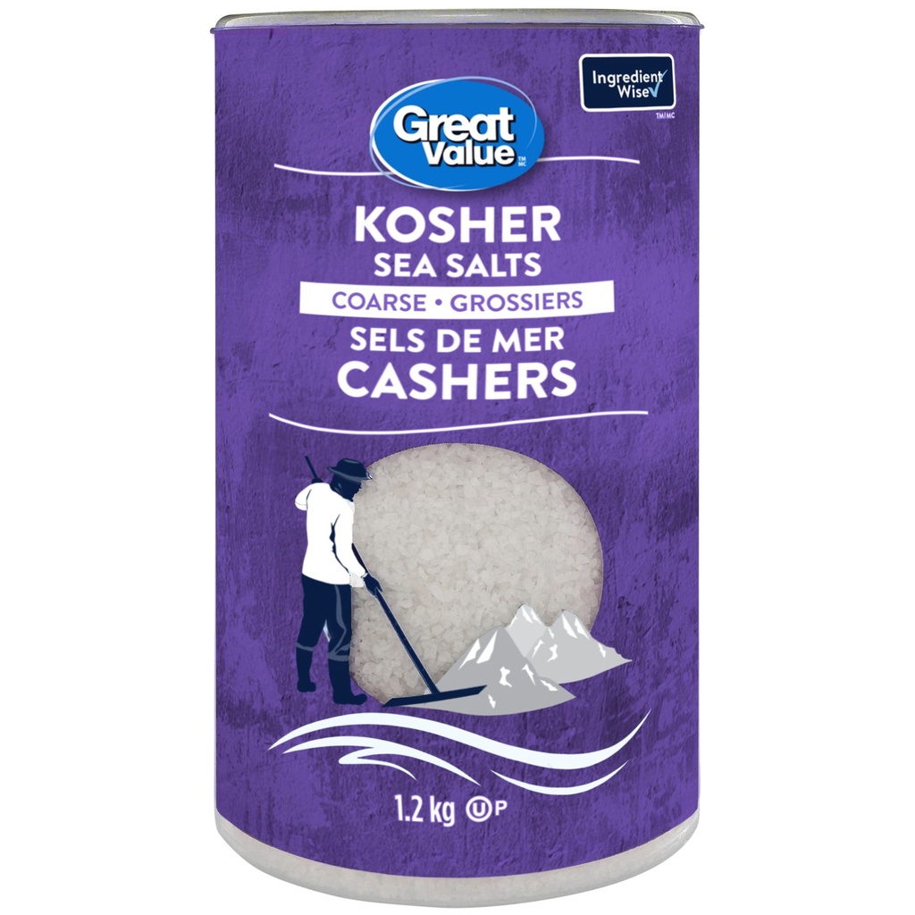 Great Value Sels de Mer Cashers Grossiers