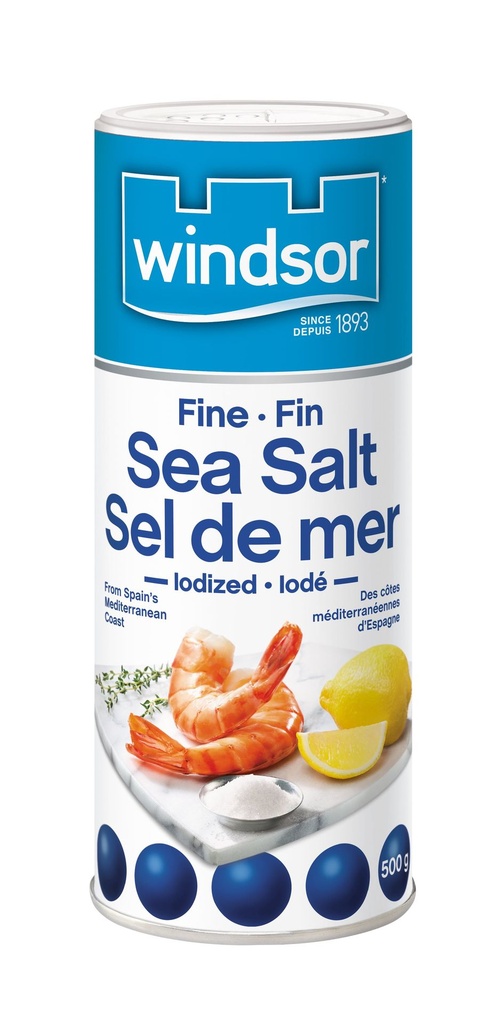 Sel Windsor Sel de mer fin iodé Windsor 500g