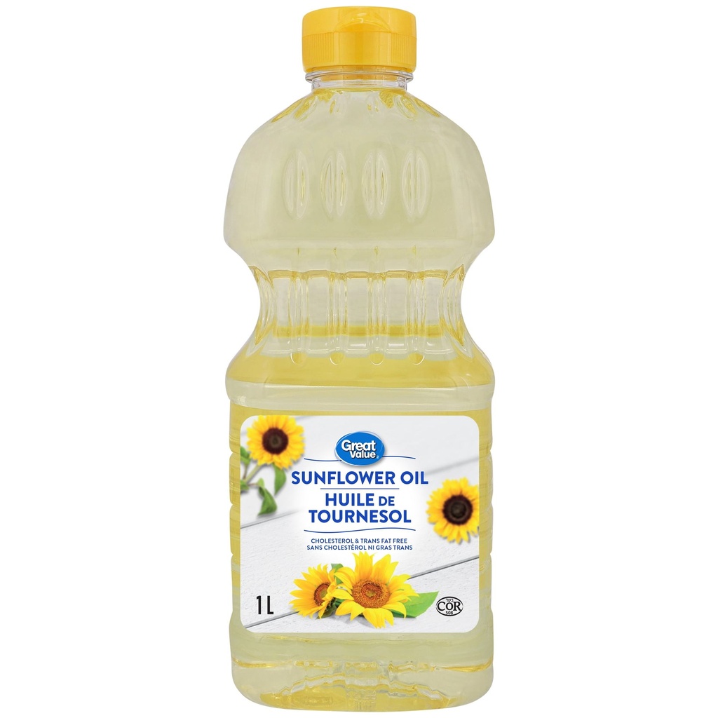 Huile de tournesol Great Value, 1L