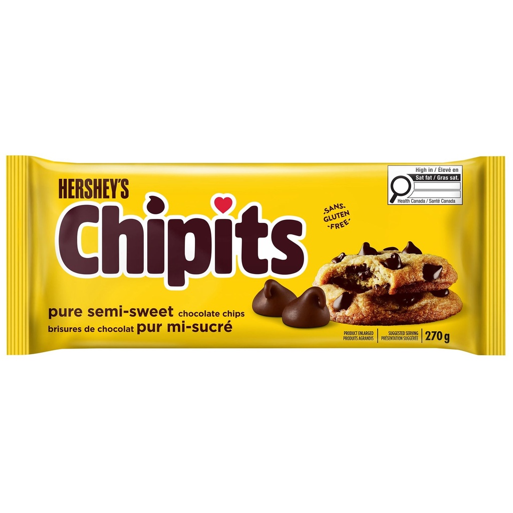 Brisures de chocolat pur mi-sucré HERSHEY'S CHIPITS