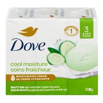 Dove Savon en barre au parfum de concombre et thé vert
