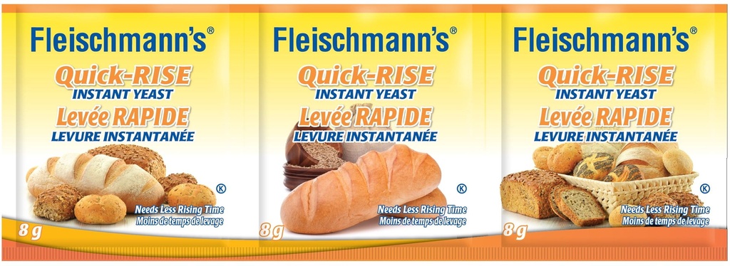 Fleischmann's Bandes de Levure Instantanée Levée Rapide