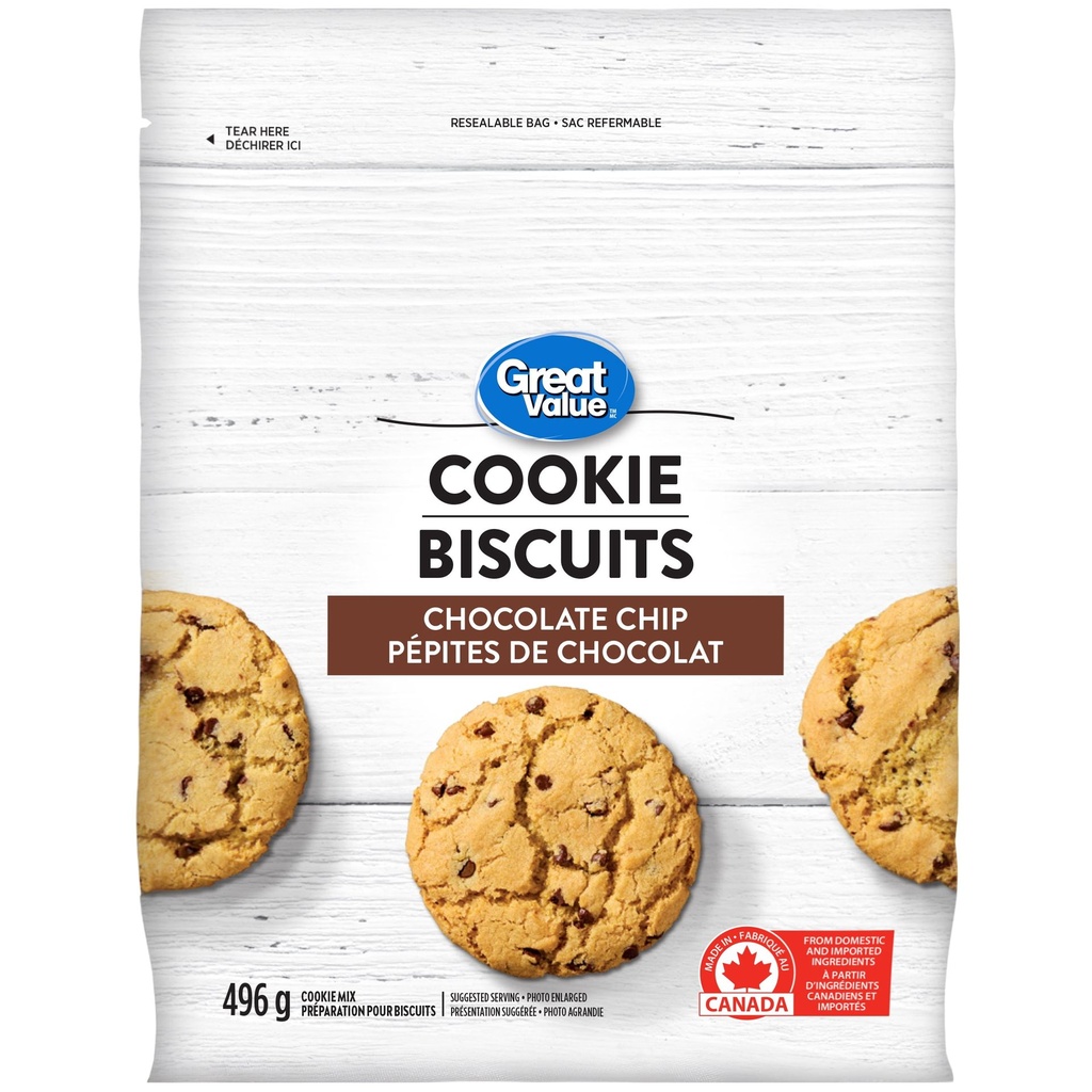 Préparation pour biscuits aux pépites de chocolat Great Value